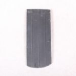 Biber 11,5 x 30 cm Segmentschnitt mit Rillen schwarz engobiert